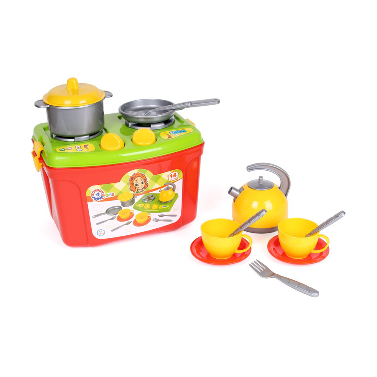 Уцінка! Іграшка TechnoK Кухонний набір 10, 14 предметів, від 3 років (5934)